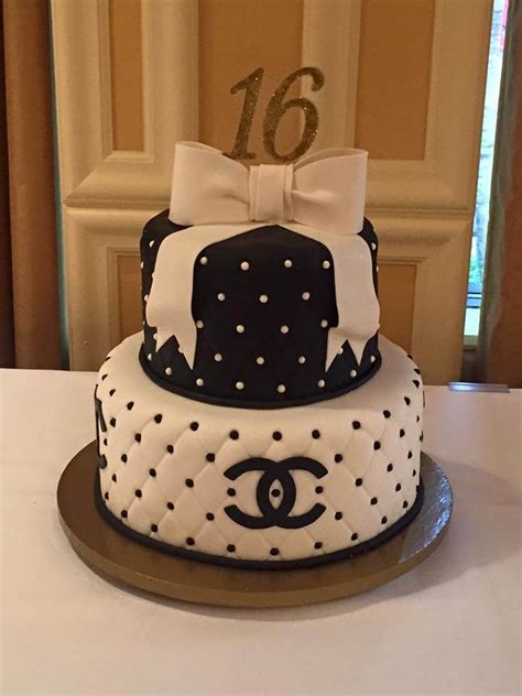 black and white chanel birthday cake|chanel birthday cake.